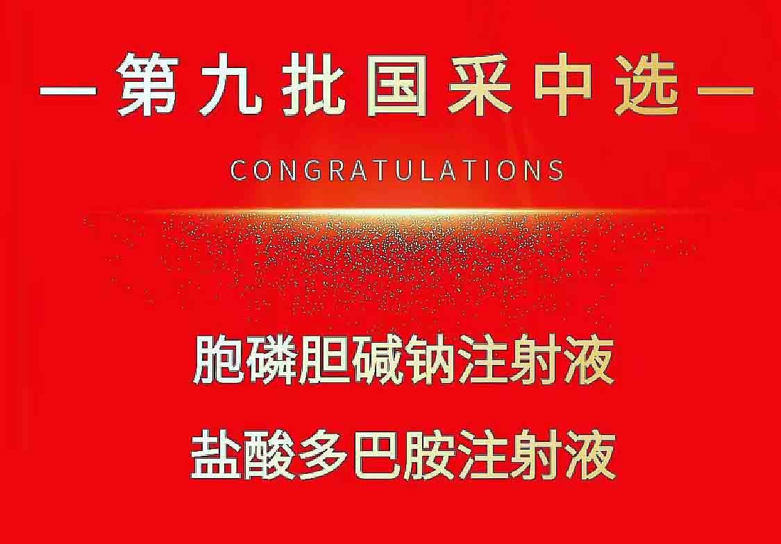 热烈祝贺凯发k8国际首页医药两个品种中标第九批国家集采